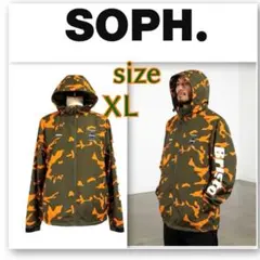 新品同様 SOPH. 橙 深緑 カモフラ パーカー XL ソフネット ブリストル