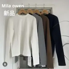 【新品】Mila Owen / テレコクルーネックプルオーバー2点