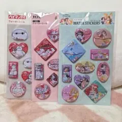 【ウォーターシール】 ベイマックス 101匹わんちゃん ディズニープリンセス