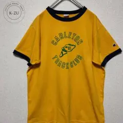 Champion チャンピオン　リンガーTシャツ フロッキープリント