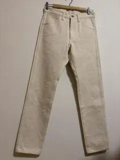 COMOLI コモリ　コットン　レギュラー　デニム　パンツ　ホワイト　1 白