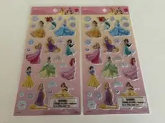 ディズニープリンセス ペタペタシール 2シート