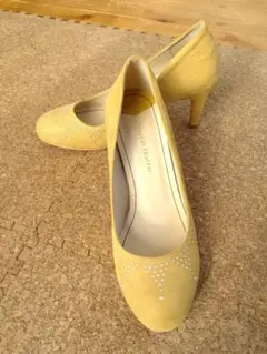 【OrientalTraffic】23.5cm　イエロー　ビジュー付き