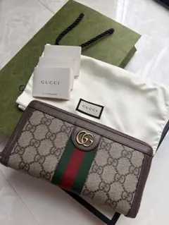 極美品】 GUCCI グッチ 長財布 オフィディア シェリー GG スプリーム
