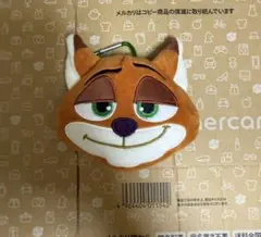 ズートピア　ニック　カラビナ付きぬいぐるみファスナーマスコット