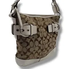 美品　コーチ　782 シグネチャー　ショルダーバッグ F03574 斜め掛け