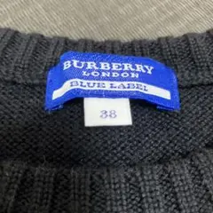 Burberry ブラック 半袖ニット 38