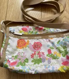 レスポートサック　花柄動物　ショルダーバッグ　春