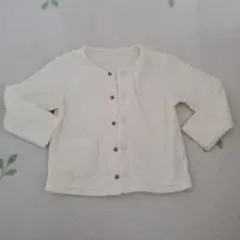 カーディガン　サイズ80～90 クリーム色