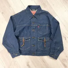 美品　Levi's RED レザーループ　デニムジャケット Mサイズ