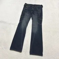 Lee】リー フレアデニム カーゴ ブラック 立体裁断 希少 - メルカリ