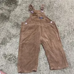 BREEZE ブラウン コーデュロイ オーバーオール サイズ80