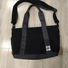 チャムストートバッグ　ブラック