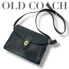 728 vintage old coach shoulder bag navy