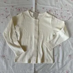 BRANSHES 子供用カーディガン 130cm アイボリー 新品