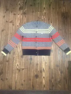 ルスポレール ボーダーショート丈カーディガン