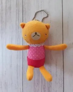 モンスイユ　ねこ　ぬいぐるみマスコットボールチェーン　平成レトロ　レアのサムネイル