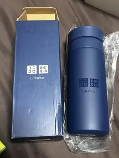 【新品未使用】 UNIQLO感謝祭ステンレスボトル 水筒 300ml ネイビー