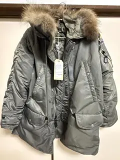 ミリタリージャケット グレー ファー付き N-3B vintage WP21