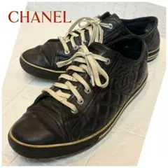 CHANELシャネル キルティングレザー　スニーカー　❤︎のサムネイル