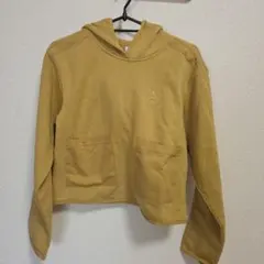 adidas イエロー パーカー J/M