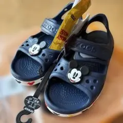 ディズニー　クロックス　キッズ　ネイビー　USサイズc11