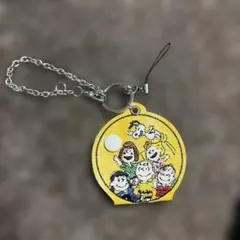 スヌーピー コードホルダー peanuts 65 ビンテージ チャーム　刺繍