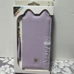 NATURAL design iPhone 6.1インチ 手帳型ケース 猫耳のサムネイル