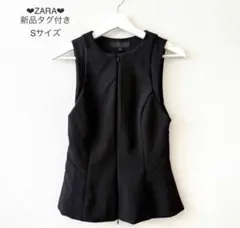 値下げ!!　【ZARA】新品未使用タグ付き❤︎ぺプラムトップスM❤︎のサムネイル
