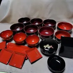 漆器 椀 重箱色々19点