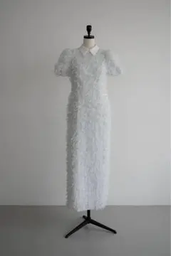 ACKA lame fringe puff dress - メルカリ