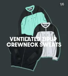 CHARI & CO NYC ZIPUP CREWNECK SWEATS L