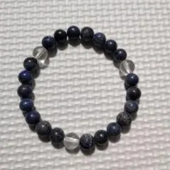天然石 溶岩石 ブレスレット ハンドメイド 一点物 16cm - メルカリ