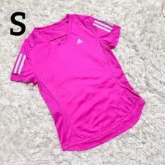 【adidas】ランニング Tシャツ/ピンク/半袖/Sサイズ
