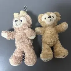 ダッフィー シェリーメイ ぬいぐるみバッジ 2点セット