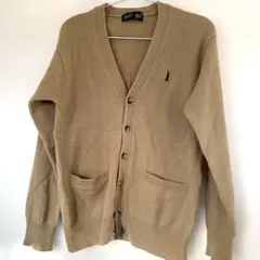 EAST BOY ベージュ Vネックカーディガン 高校制服