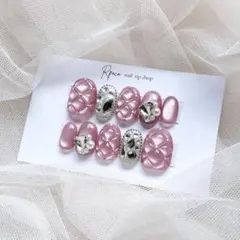 マグネット『京紫』キルティングネイルチップ