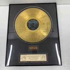 ジョンレノン　Imagine 25周年記念ゴールドレコード　2409/9500 ジョンレノン Imagine 25周年記念ゴールドレコード 2409/9500 - メルカリ
