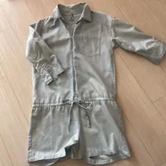 ライトブルー シャツスタイル ミニワンピースのサムネイル