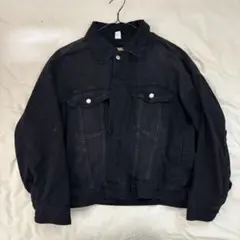 デニムジャケット 短丈 ブラック