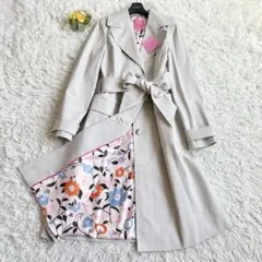 新品タグ付き♡ケイトスペード トレンチコート 裏地花柄 リボンベルト 6.8万円のサムネイル
