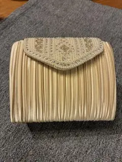 パーティーバッグ　ショルダー　結婚式　プリーツ