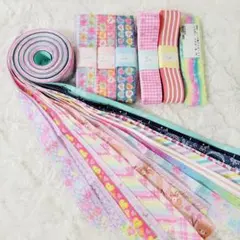 ☆51 グログランリボンまとめ売り☆現品限り　25mm 　ホログラム