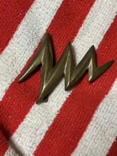 ビンテージ1970年代頃サンダーサーフデザインバックル真鍮ライトニングボルト