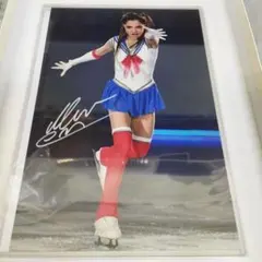 中井亜美 選手直筆サイン付き写真 証明書付 中井亜美フィギュア