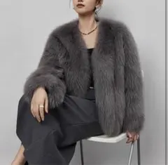 フェイクファーコート