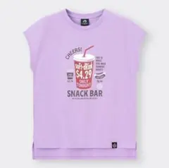 GU　ジーユー　ミセスコラボ　グラフィックT　半袖　Tシャツ　パープル　Mサイズ