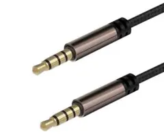 【マイク対応】高音質3.5mm AUXケーブル 4極 オス-オス