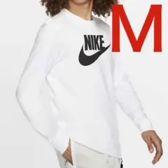 新品 ナイキ フューチュラ ロングスリーブTシャツ ホワイト Ｍサイズ 送料無料のサムネイル
