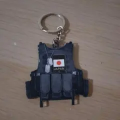 迷彩ベスト型アクリルキーホルダー